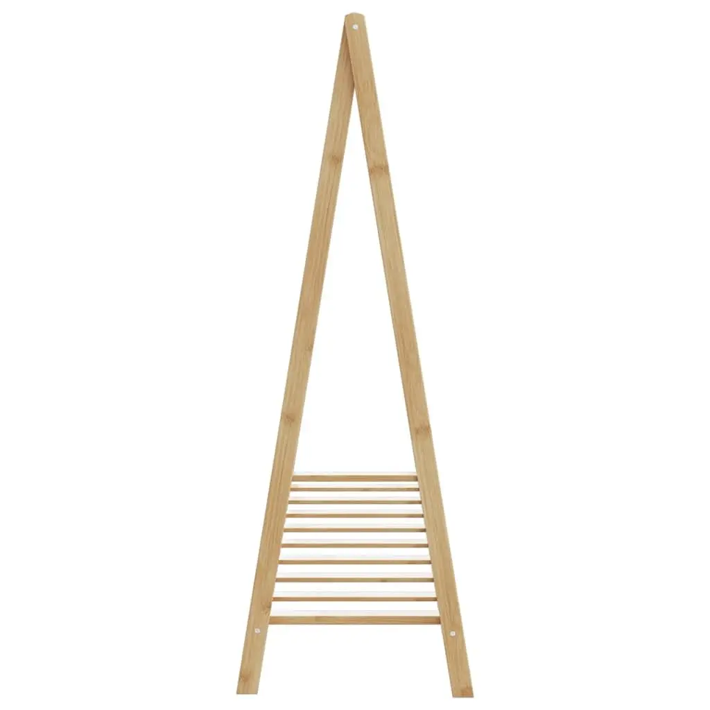 Bamboo Clothes Rack for Bedroom Hallway Bathroom 106 x 34 x 102 cm