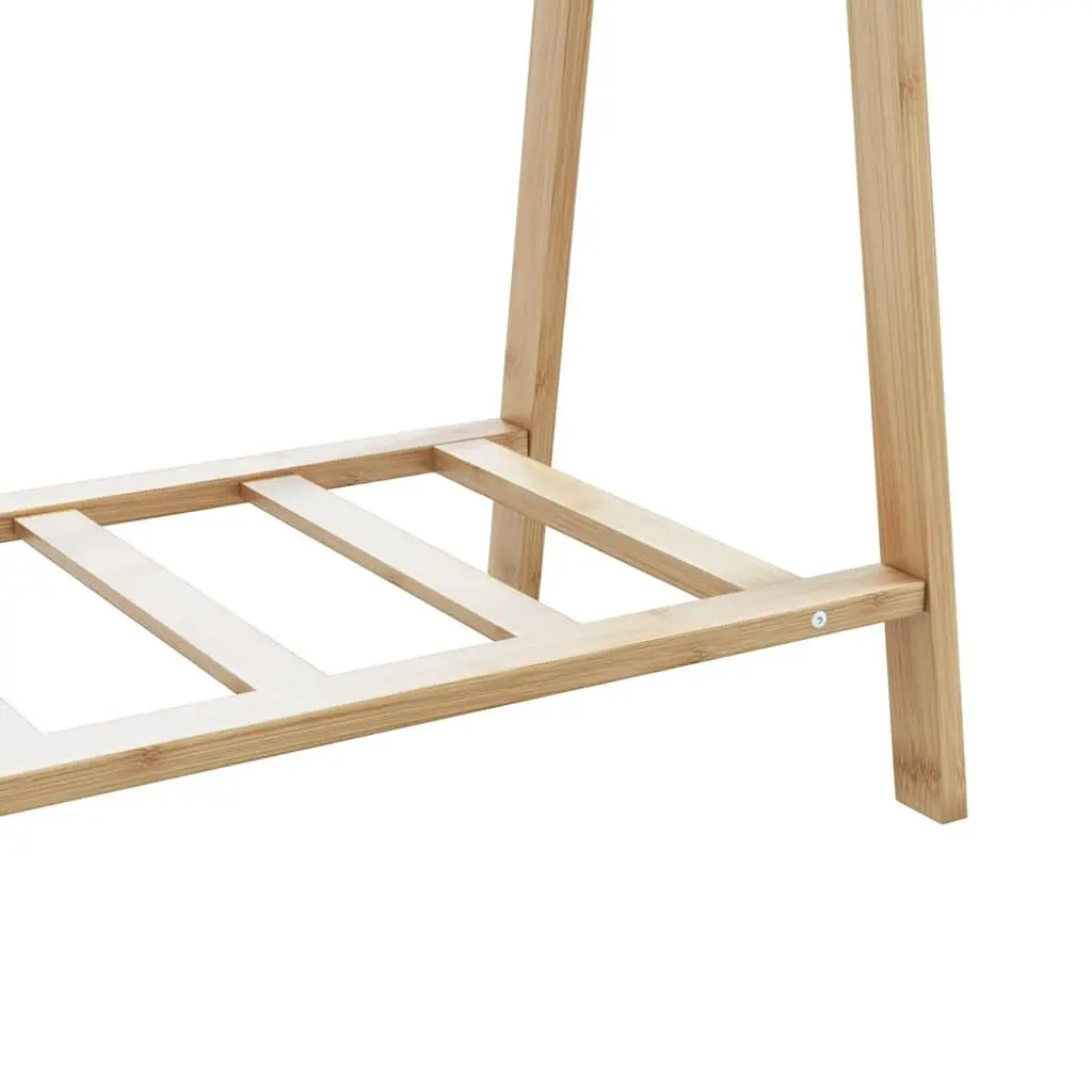 Bamboo Clothes Rack for Bedroom Hallway Bathroom 106 x 34 x 102 cm