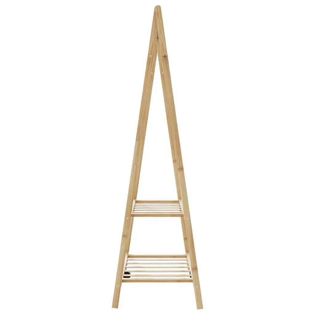 Bamboo Clothes Rack for Bedroom Bathroom Hallway 96 x 45.5 x 150.5 cm