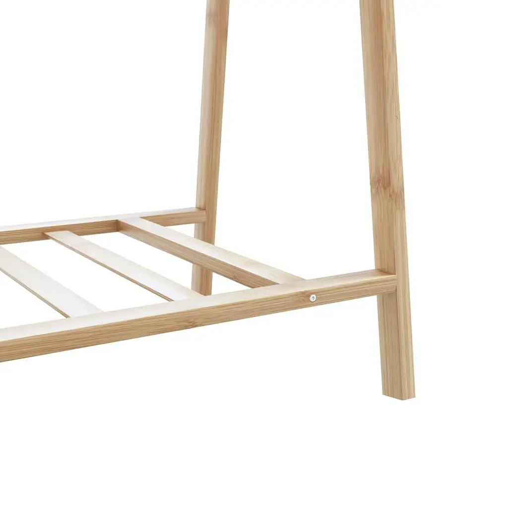 Bamboo Clothes Rack for Bedroom Bathroom Hallway 96 x 45.5 x 150.5 cm