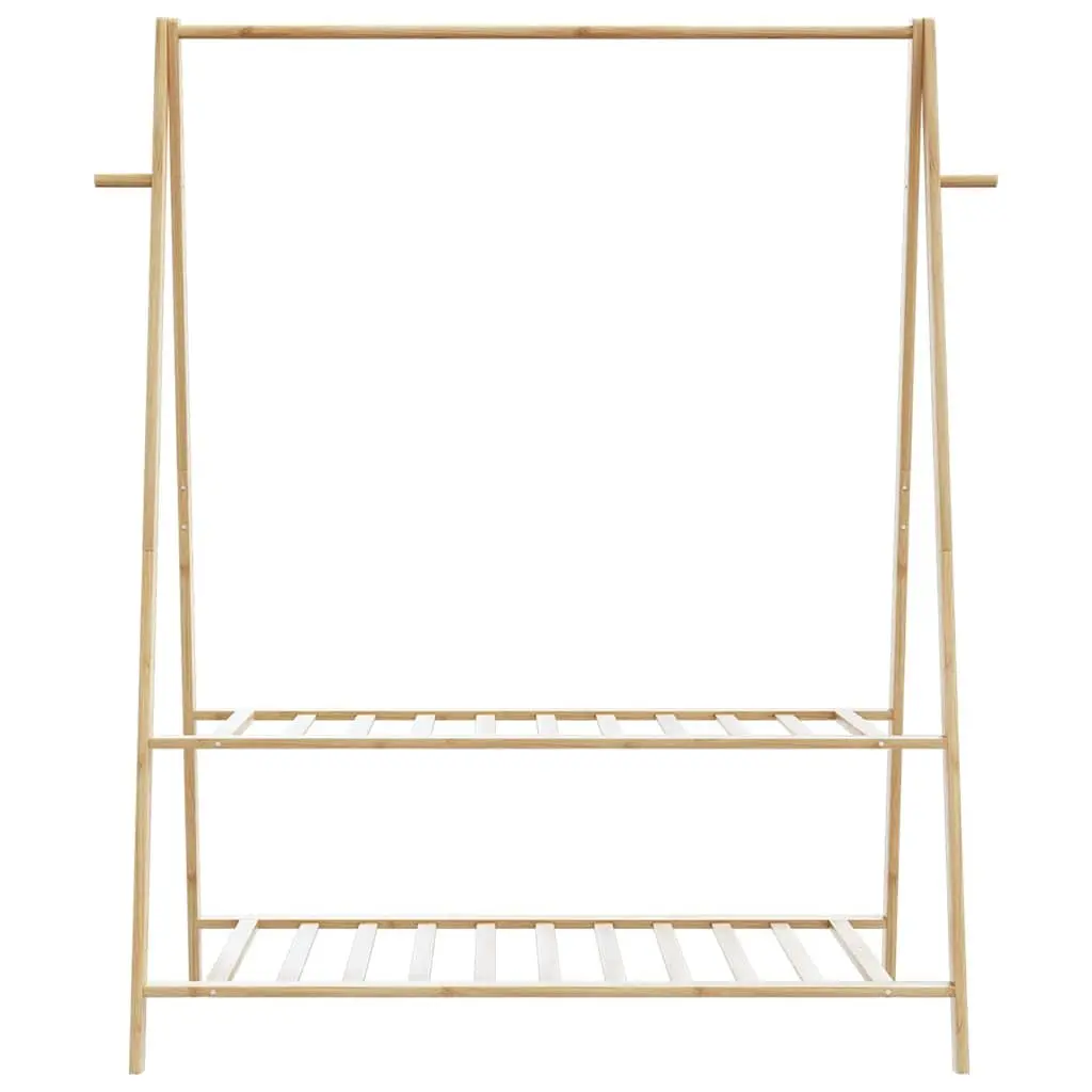 Bamboo Clothes Rack for Bedroom Bathroom Hallway 132 x 45.5 x 150.5 cm