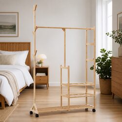 Bamboo Clothes Rack Dimensions: 100 x 38 x 175.5 cm