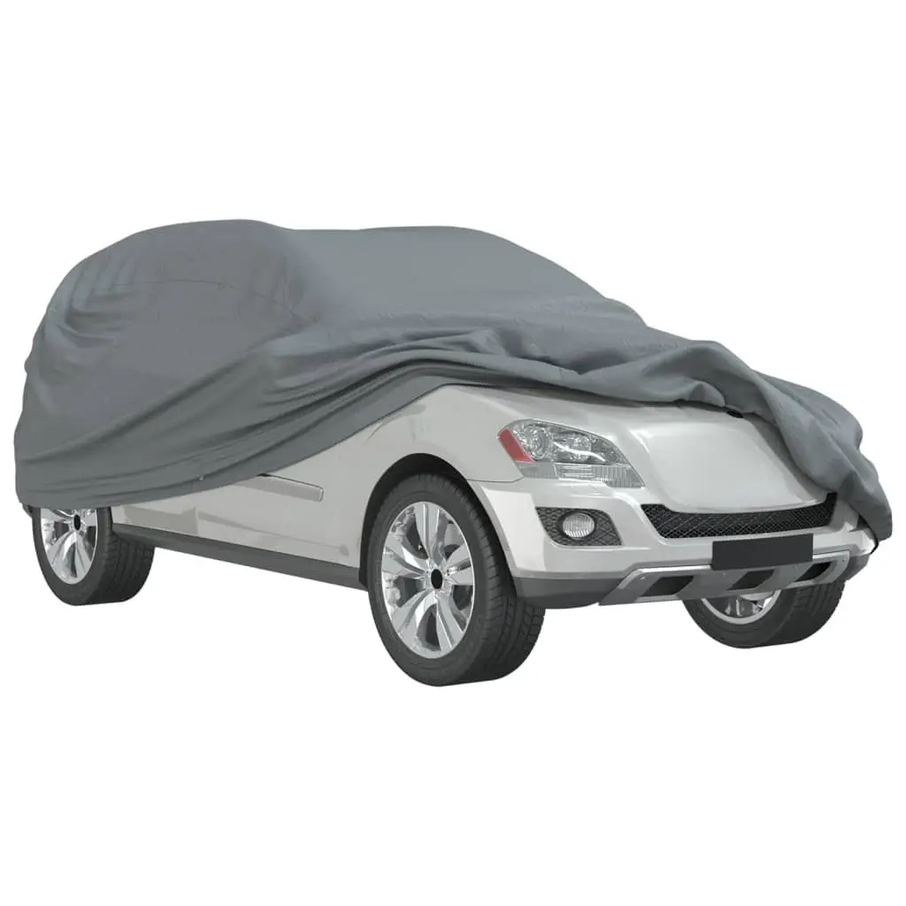 SUV Car Cover Grey M Size Non-Woven Fabric Storage Protection Windproof