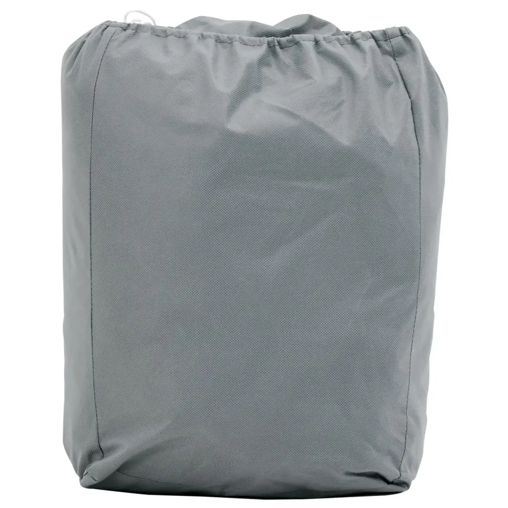 SUV Car Cover Grey L Size Non-Woven Fabric Breathable Windproof Storage Bag