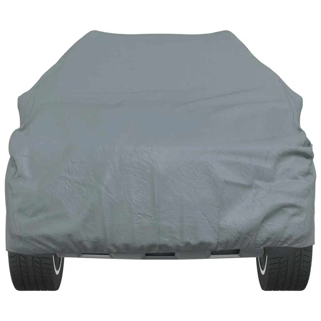 SUV Car Cover Grey L Size Non-Woven Fabric Breathable Windproof Storage Bag