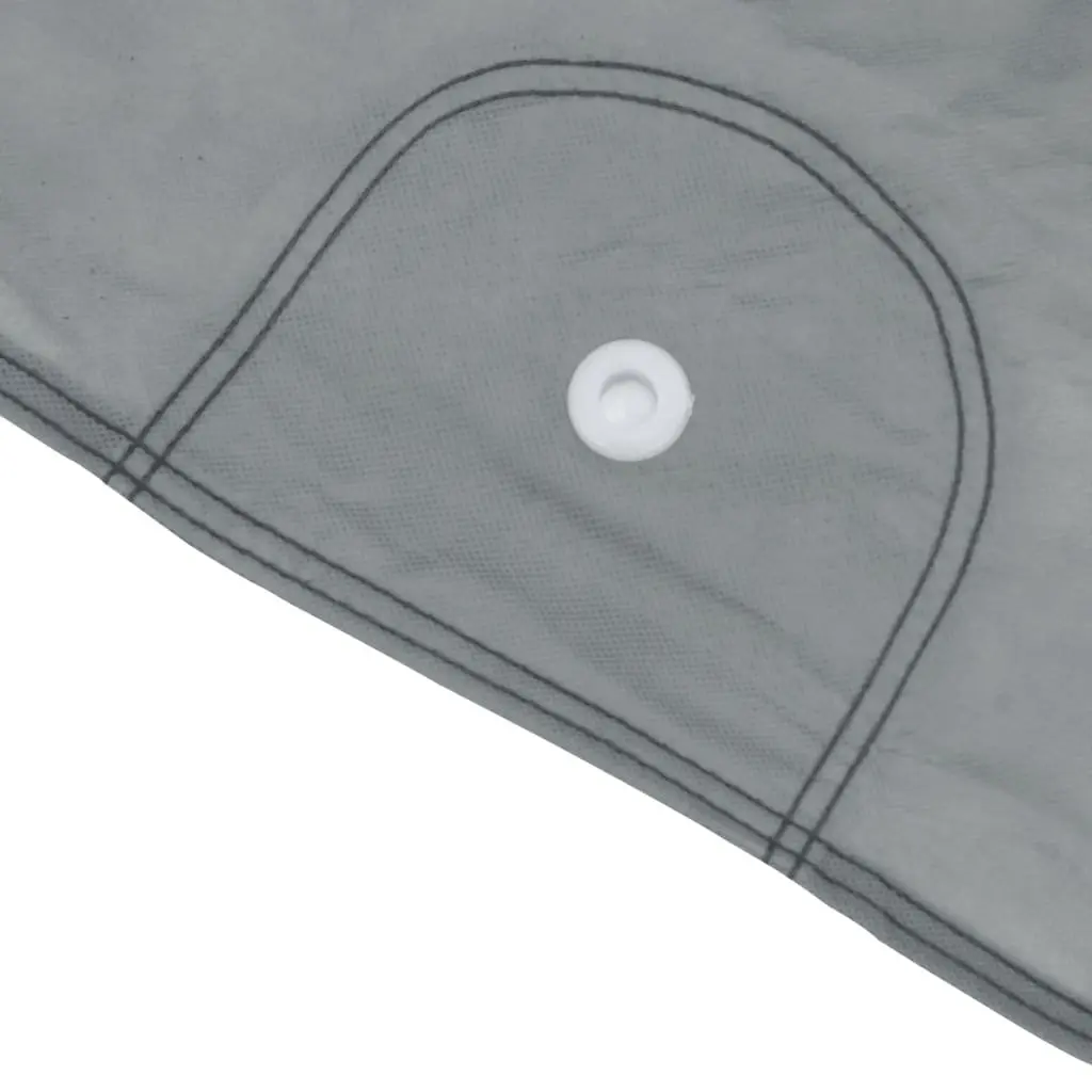 SUV Car Cover Grey L Size Non-Woven Fabric Breathable Windproof Storage Bag