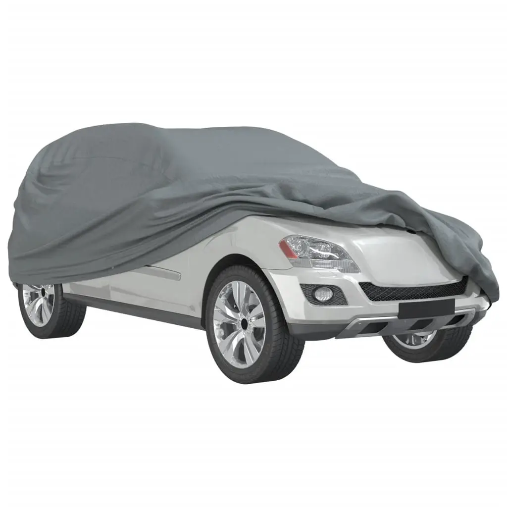 SUV Car Cover Grey Full Size Non-Woven Fabric Breathable Dust Protection Storage