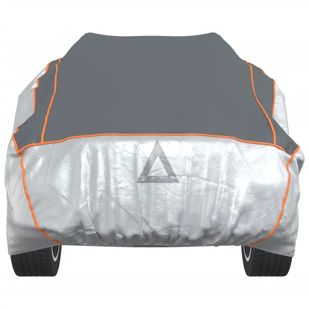 Car Cover SUV Full Size Grey Silver for Hail Protection UV Rain Snow Dust Indoor Outdoor Use