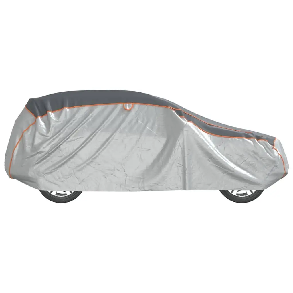 Car Cover SUV Full Size Grey Silver for Hail Protection UV Rain Snow Dust Indoor Outdoor Use