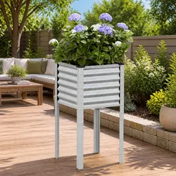 Garden Planter Box Specifications: 45x45x88 cm Steel