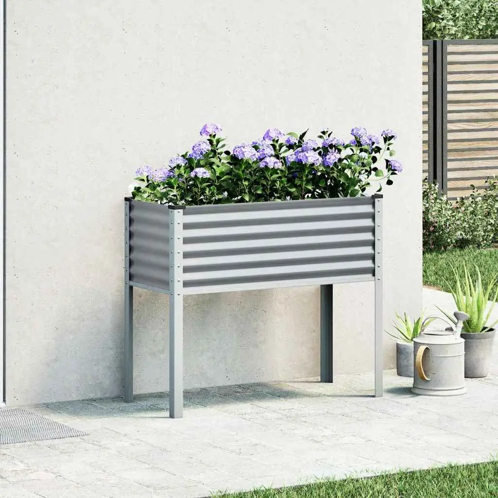 Steel Grey Garden Planter Box