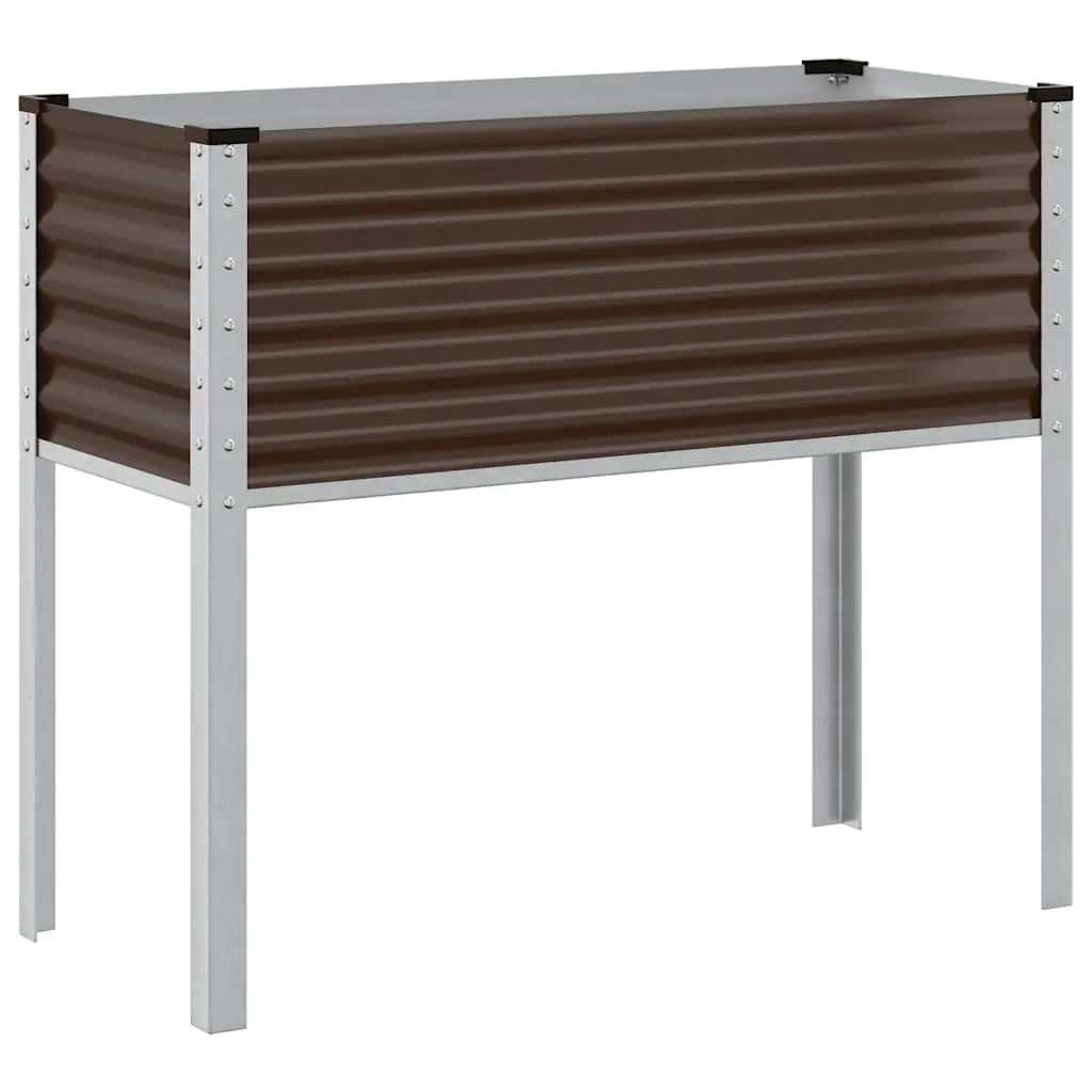 Steel Garden Planter Box for Outdoor Use 100 x 45 x 90 cm