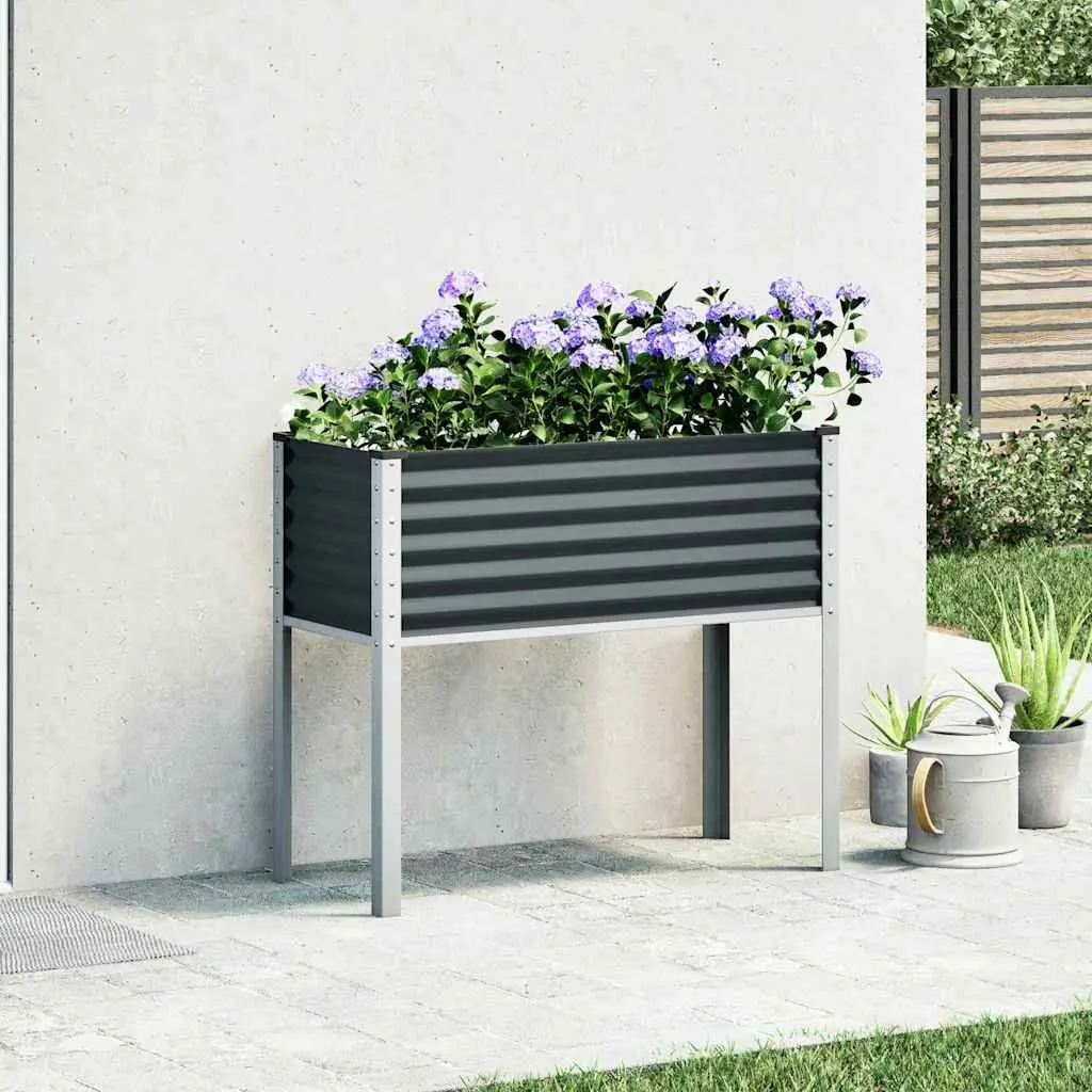 Steel Garden Planter Box Outdoor 100x45x90 cm