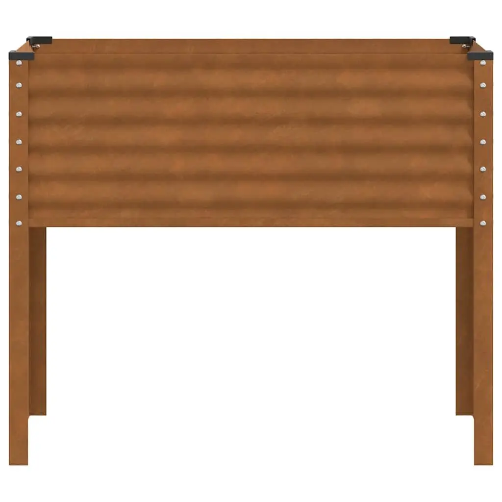 Steel Planter Box Outdoor Garden 100x45x90 cm