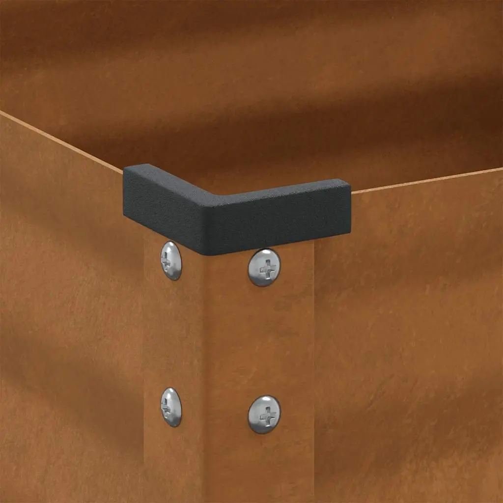 Steel Planter Box Outdoor Garden 100x45x90 cm
