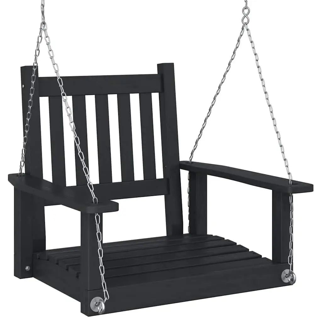 Black Garden Swing Chair