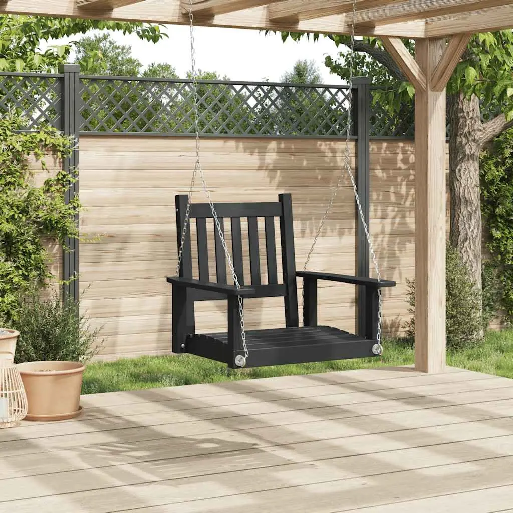 Black Garden Swing Chair