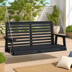 Specifications of the Garden Swing Bench in Black