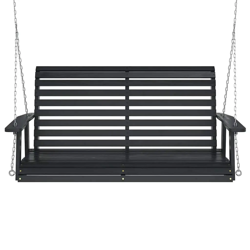 Garden Swing Bench in Black