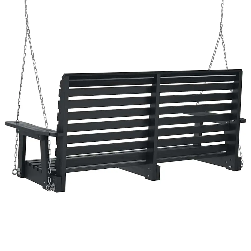 Garden Swing Bench in Black