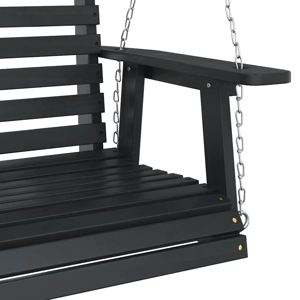 Garden Swing Bench in Black