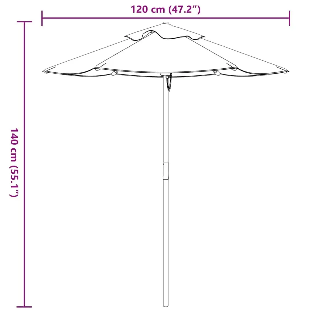 Kids Garden Umbrella Outdoor Use 120cm Diameter