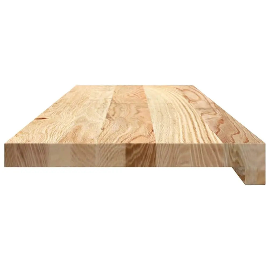 Window Sills Solid Oak Wood Untreated Natural 80x25x2 cm Interior Ledge 2 pcs