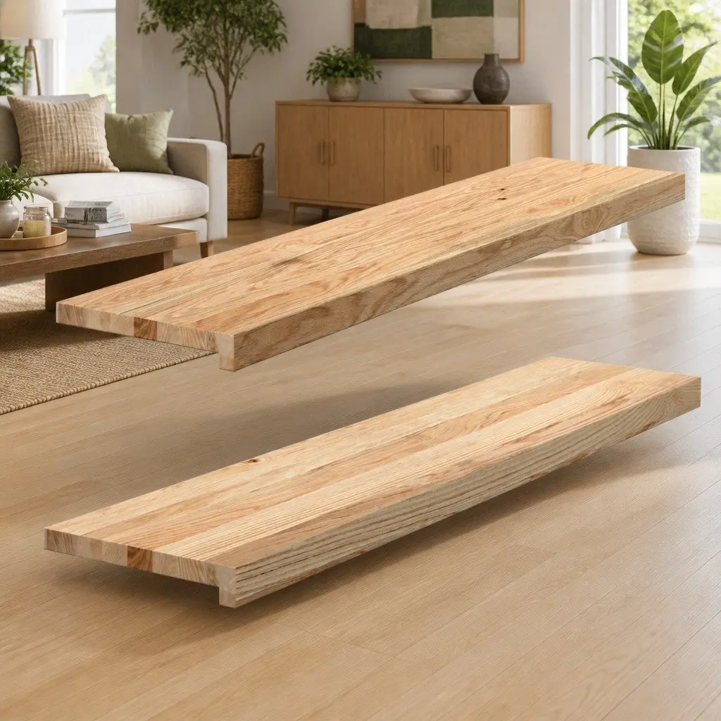 Window Sills for Home 110x25x2 cm Solid Oak Wood Untreated Natural Display Ledge 2 Piece