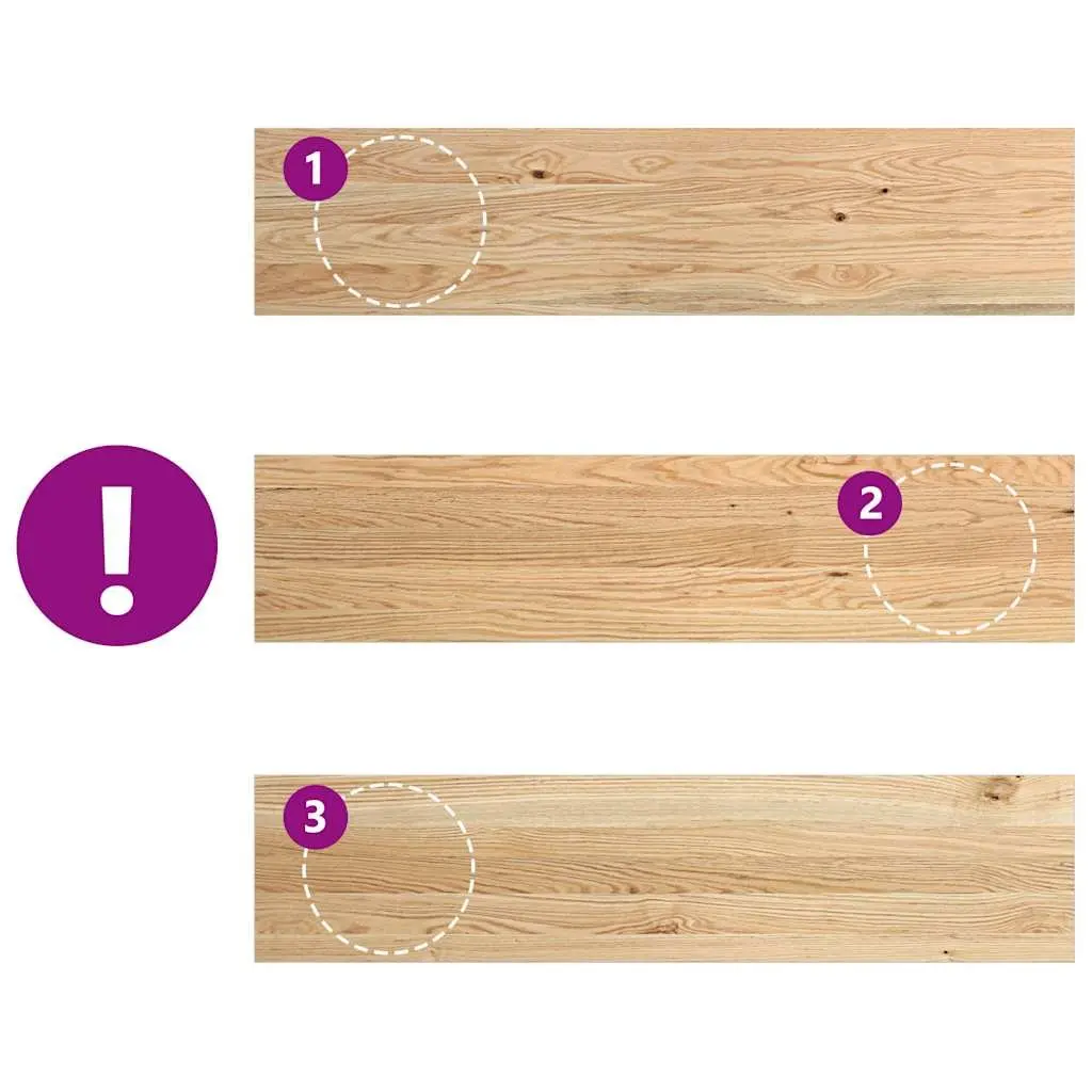 Window Sills for Home 110x25x2 cm Solid Oak Wood Untreated Natural Display Ledge 2 Piece