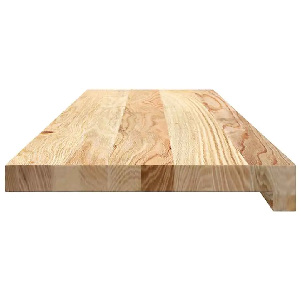 Solid Oak Wood Window Sills Untreated Natural Brown 90x30x2 cm Display Ledge 2 Piece