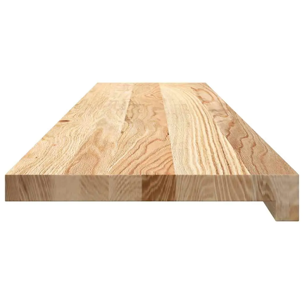 Window Sills for Home 110x30x2cm Untreated Solid Wood Oak 2 Piece Natural Wooden Ledge