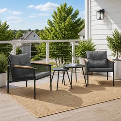 4-Piece Balcony Furniture Set: Dimensions, Materials & Contents
