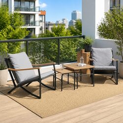 4 Piece Balcony Furniture Set: Specs & Features