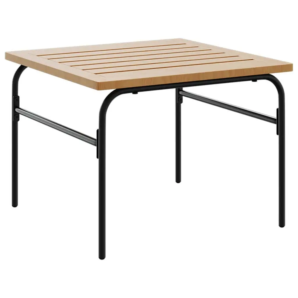 Garden Nest Coffee Tables 2 Pieces Brown Black Steel Outdoor Furniture