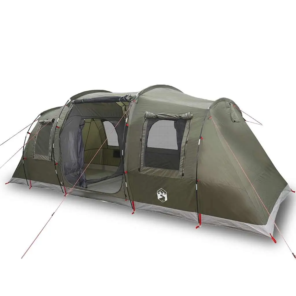 Camping Tent 4-Person Outdoor Adventure Green Waterproof Hiking Shelter