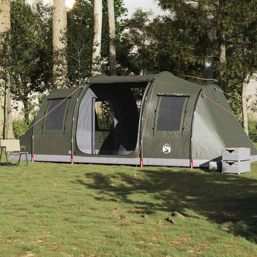 Camping Tent 4-Person Outdoor Adventure Green Waterproof Hiking Shelter