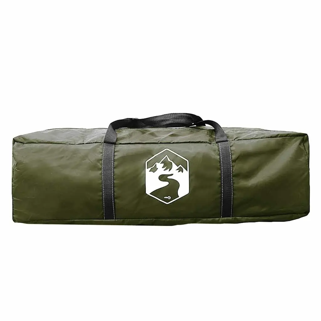 Camping Tent 4-Person Outdoor Adventure Green Waterproof Hiking Shelter