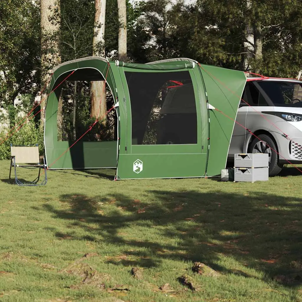 Car Tent Green Waterproof for Camping Outdoor Adventure Road Trip Size Fits Most Cars