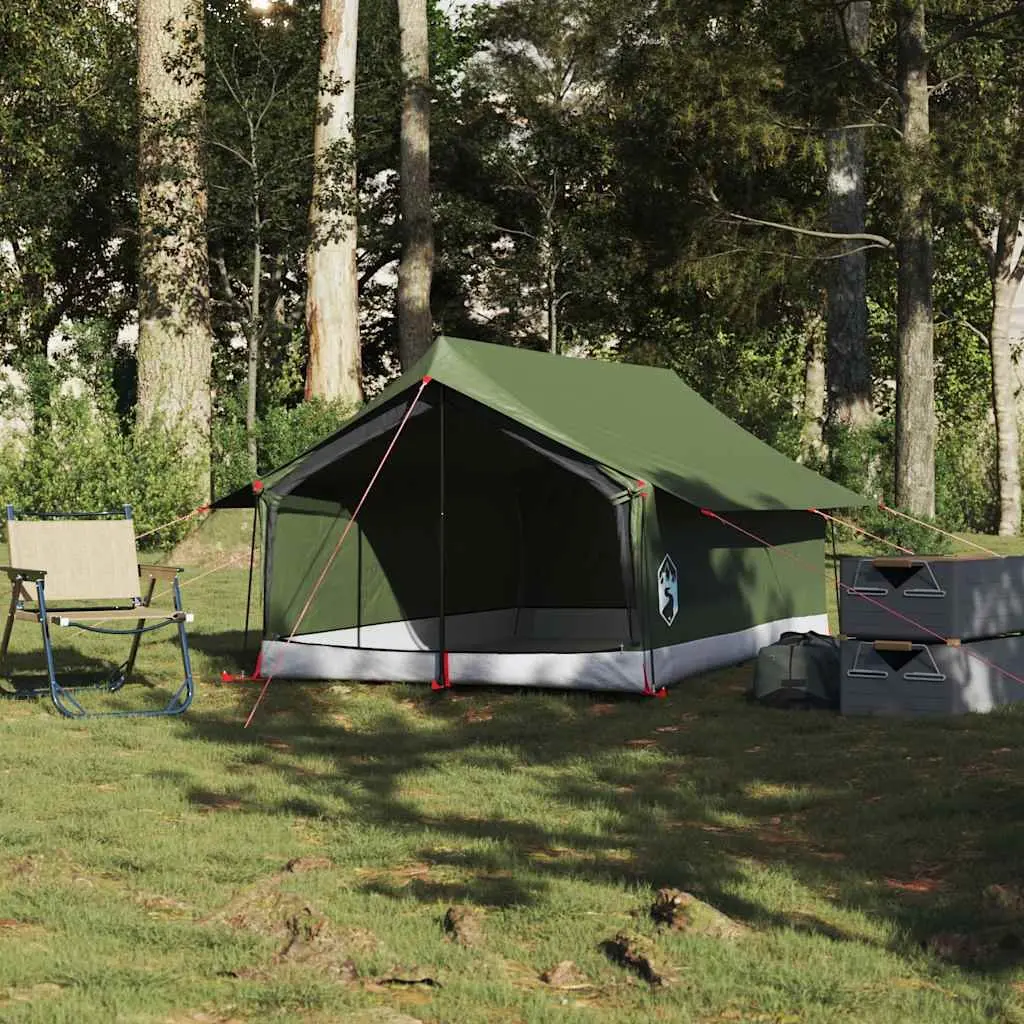 Camping Tent 2-Person Waterproof Mesh Ventilation Olive Green