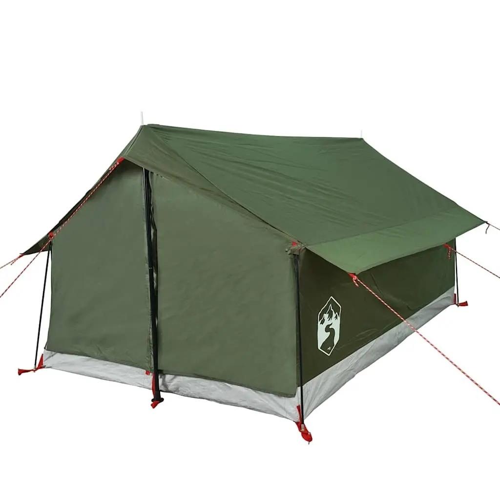 Camping Tent 2-Person Waterproof Mesh Ventilation Olive Green