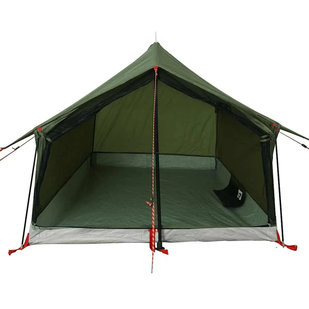 Camping Tent 2-Person Waterproof Mesh Ventilation Olive Green