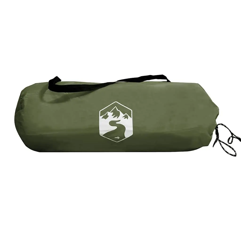 Camping Tent 2-Person Waterproof Mesh Ventilation Olive Green