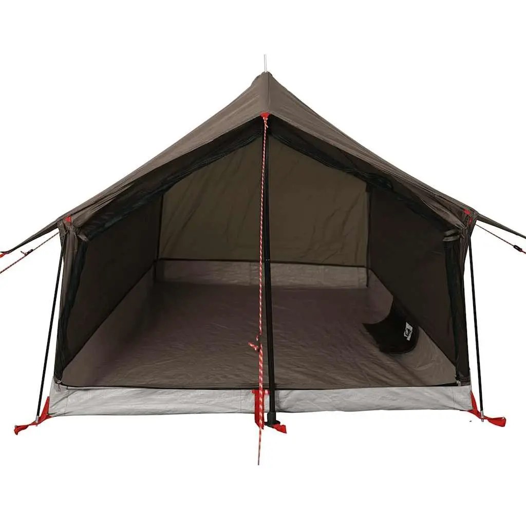 Camping Tent 2-Person Brown Waterproof Mesh Ventilation Portable