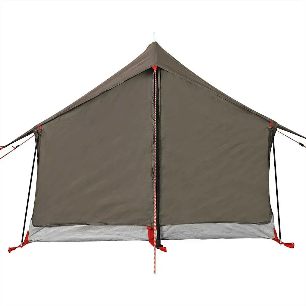 Camping Tent 2-Person Brown Waterproof Mesh Ventilation Portable