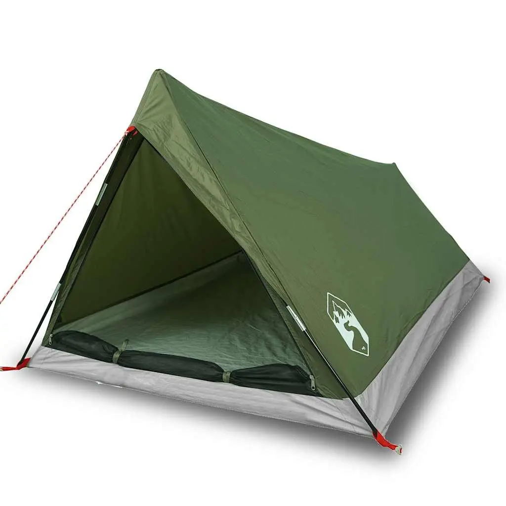 Camping Tent 2-Person Outdoor Green Waterproof Portable Easy Setup
