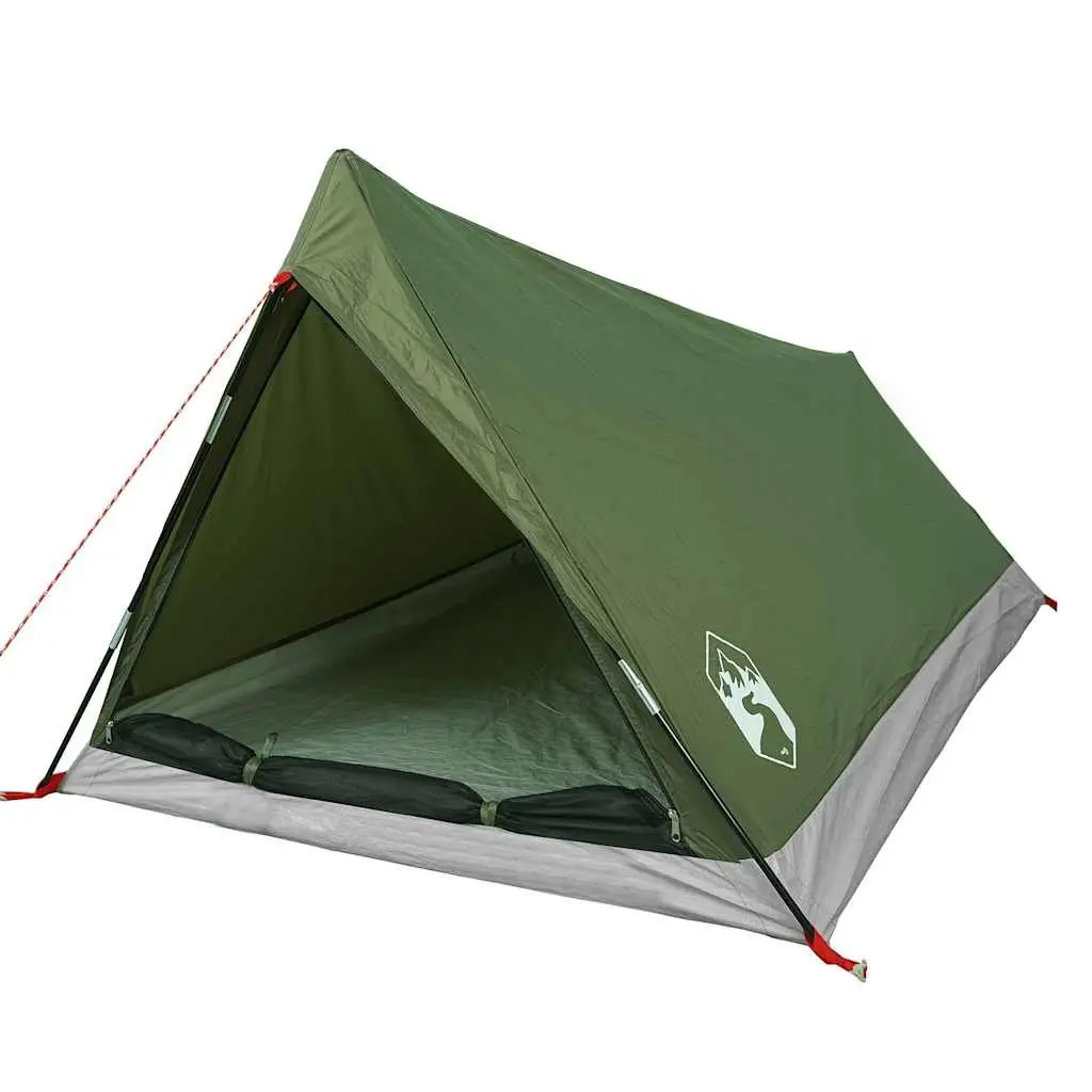 Camping Tent 2-Person Outdoor Green Waterproof Portable Easy Setup