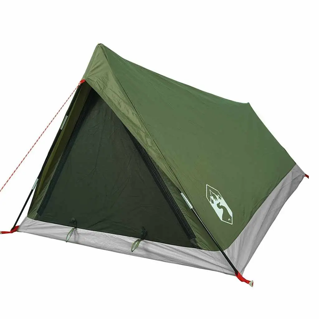 Camping Tent 2-Person Outdoor Green Waterproof Portable Easy Setup