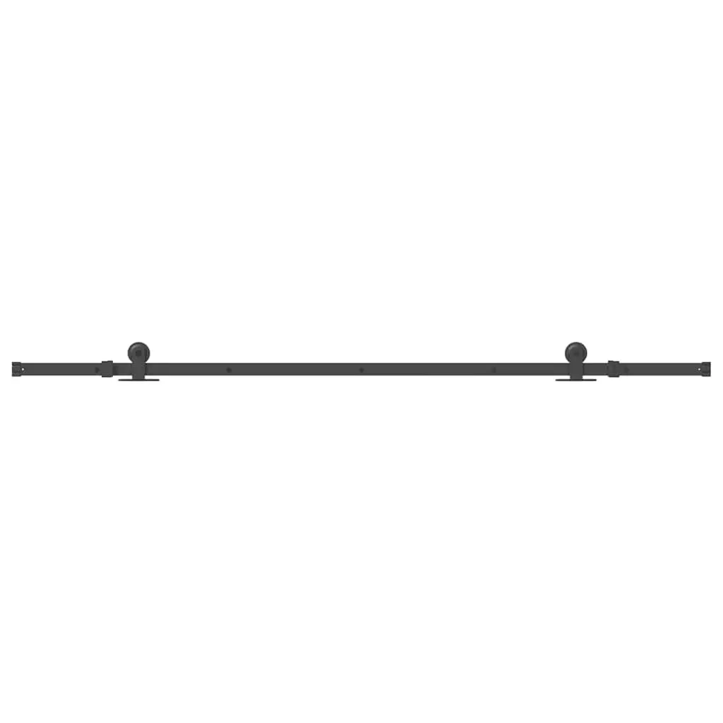 Sliding Door Hardware Kit with 213.5cm Steel Track