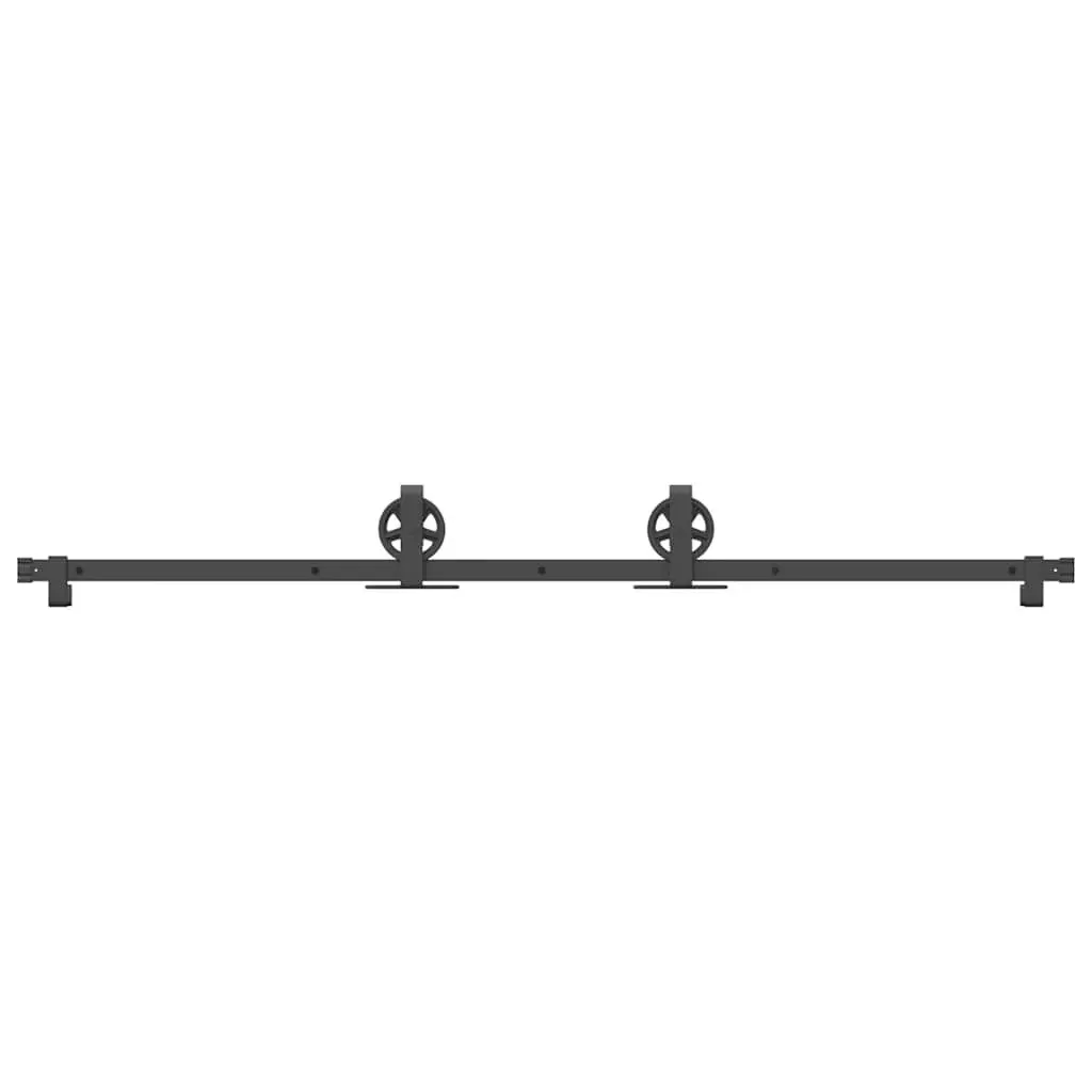 Sliding Door Hardware Kit for Bedrooms Living Rooms 183cm Steel Track Rail System