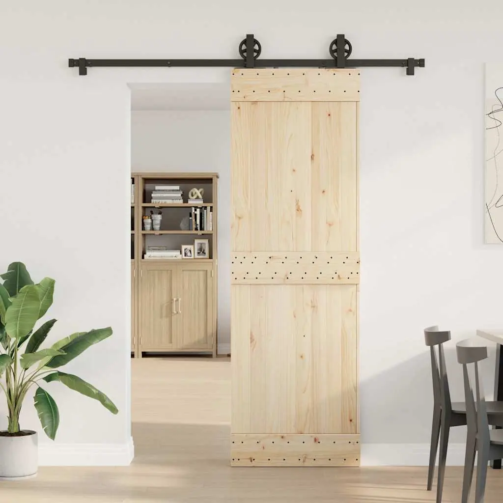 Sliding Door Hardware Kit for Bedrooms Living Rooms 183cm Steel Track Rail System